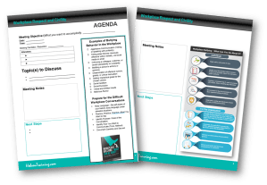 Free Worksheet -  Agenda to Prepare for Difficult Conversations
